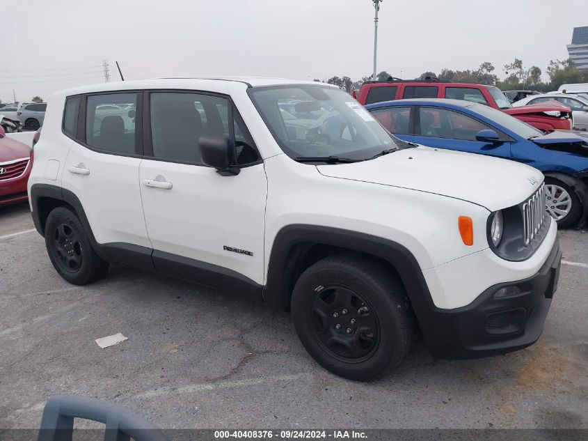 2018 Jeep Renegade Sport Fwd VIN: ZACCJAAB9JPG70500 Lot: 40408376