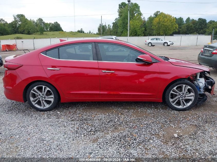 2017 HYUNDAI ELANTRA LIMITED - 5NPD84LF0HH206872