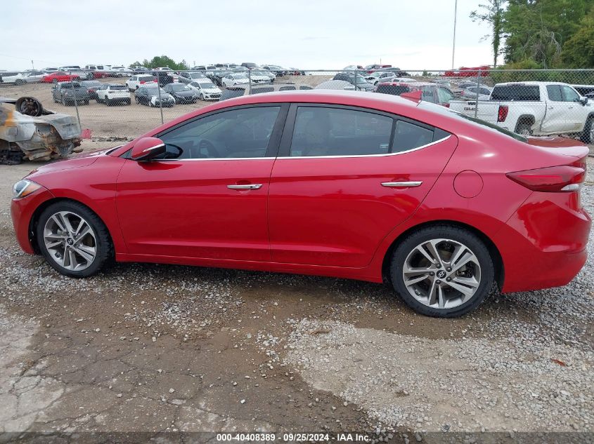 2017 Hyundai Elantra Limited VIN: 5NPD84LF0HH206872 Lot: 40408389