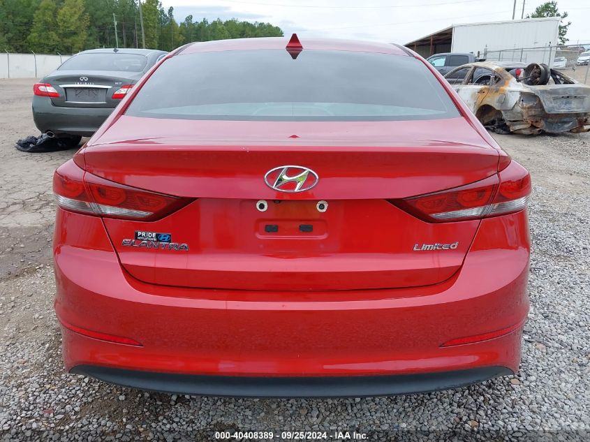 2017 Hyundai Elantra Limited VIN: 5NPD84LF0HH206872 Lot: 40408389