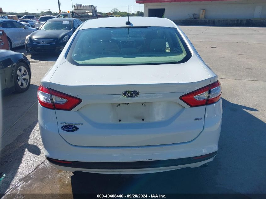 2016 FORD FUSION SE - 1FA6P0H72G5108243