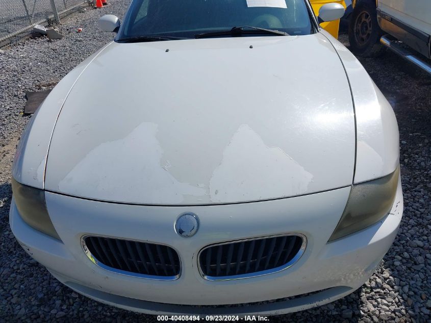 4USBT33565LS54160 2005 BMW Z4 2.5I