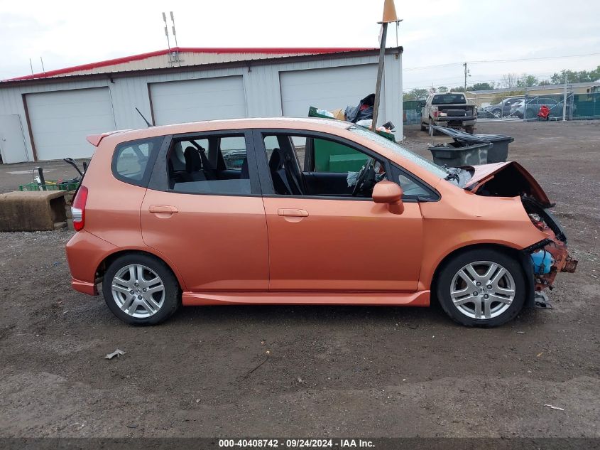 2007 Honda Fit Sport VIN: JHMGD38677S055412 Lot: 40408742