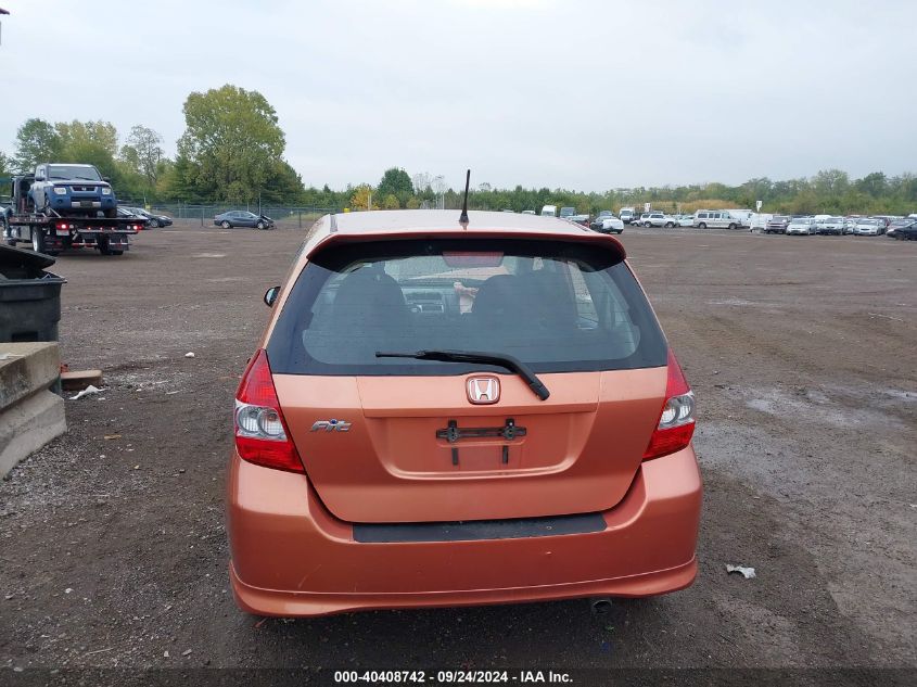 2007 Honda Fit Sport VIN: JHMGD38677S055412 Lot: 40408742