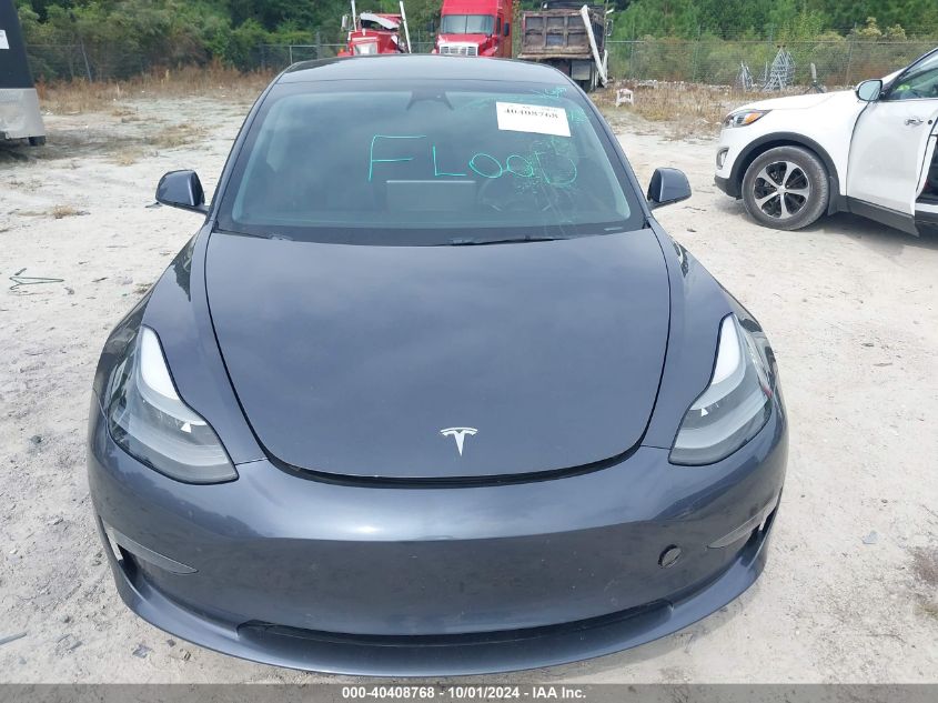 2022 Tesla Model 3 Long Range Dual Motor All-Wheel Drive VIN: 5YJ3E1EB8NF105604 Lot: 40408768