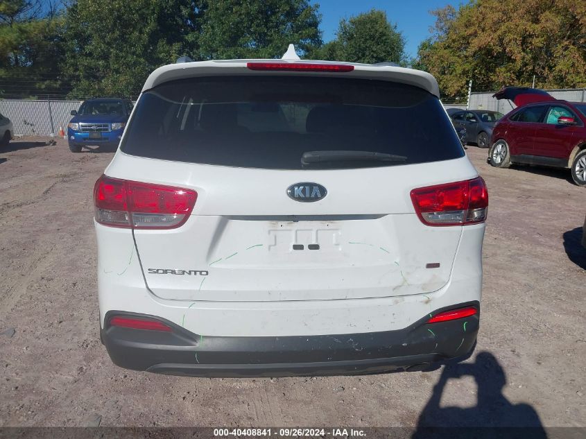 2018 Kia Sorento Lx/L VIN: 5XYPGDA38JG392246 Lot: 40408841