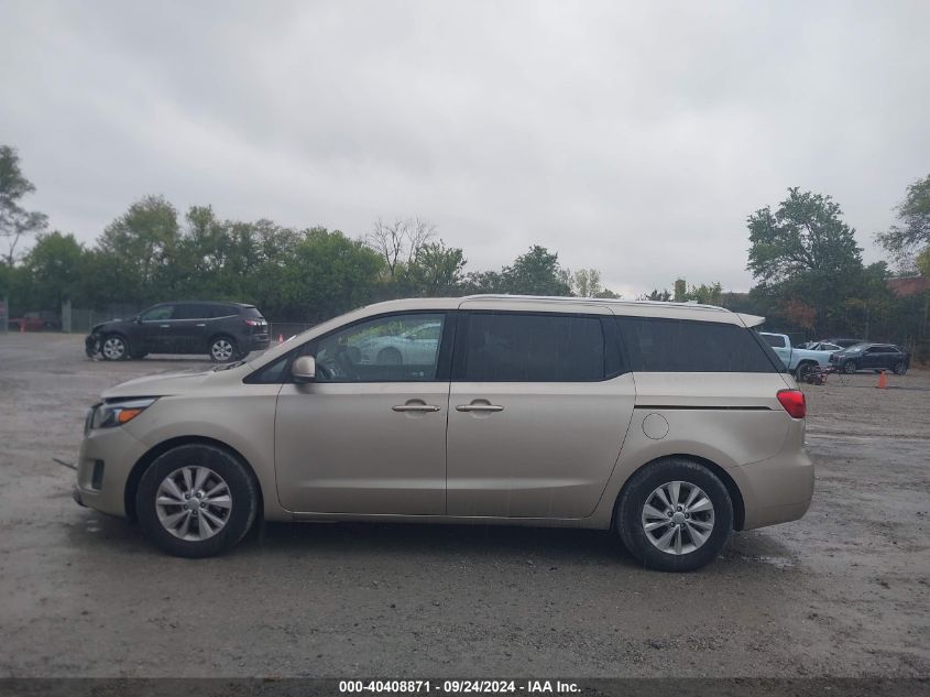 2016 Kia Sedona Lx VIN: KNDMB5C16G6195168 Lot: 40408871