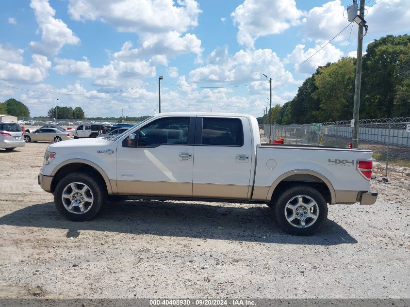 2013 Ford F-150 King Ranch VIN: 1FTFW1ET0DKE21762 Lot: 40408930