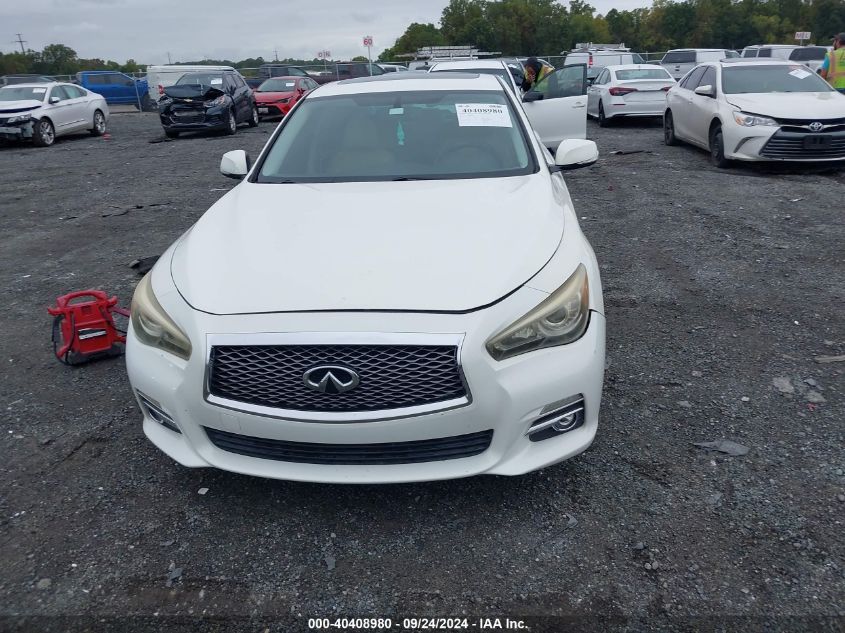 2014 Infiniti Q50 Hybrid Premium VIN: JN1AV7AP2EM691318 Lot: 40408980