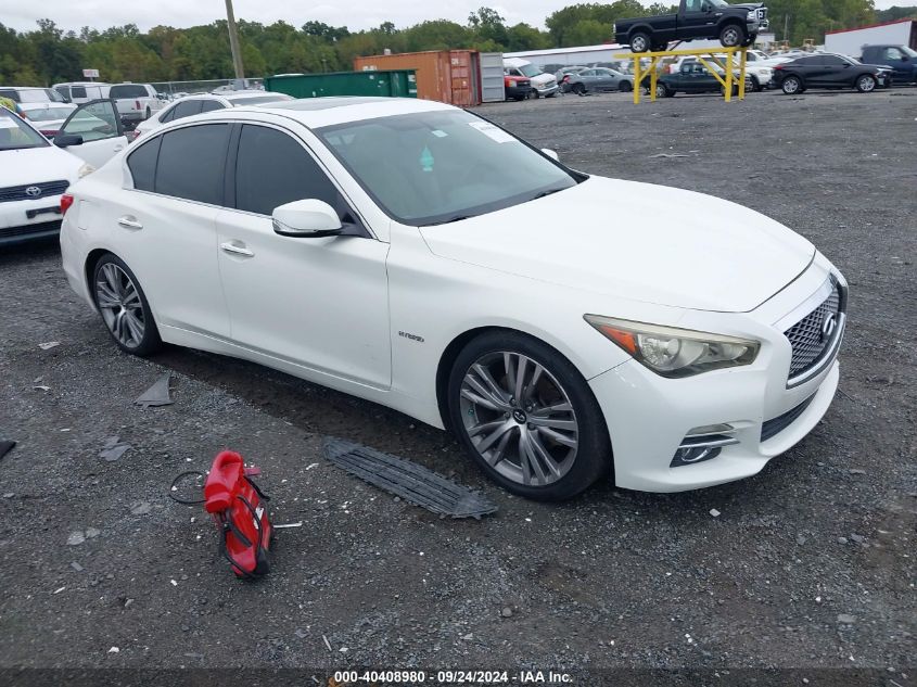 2014 Infiniti Q50 Hybrid Premium VIN: JN1AV7AP2EM691318 Lot: 40408980