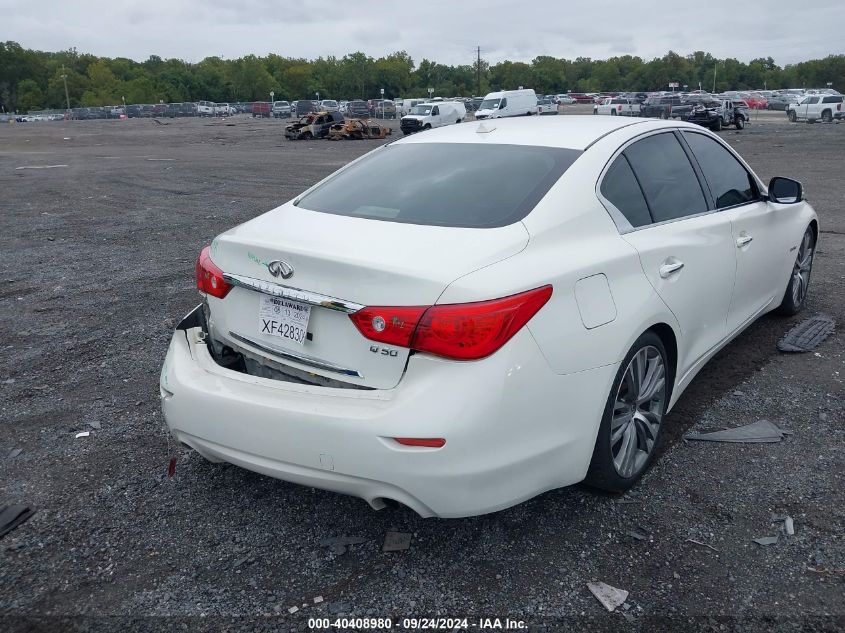 2014 Infiniti Q50 Hybrid Premium VIN: JN1AV7AP2EM691318 Lot: 40408980