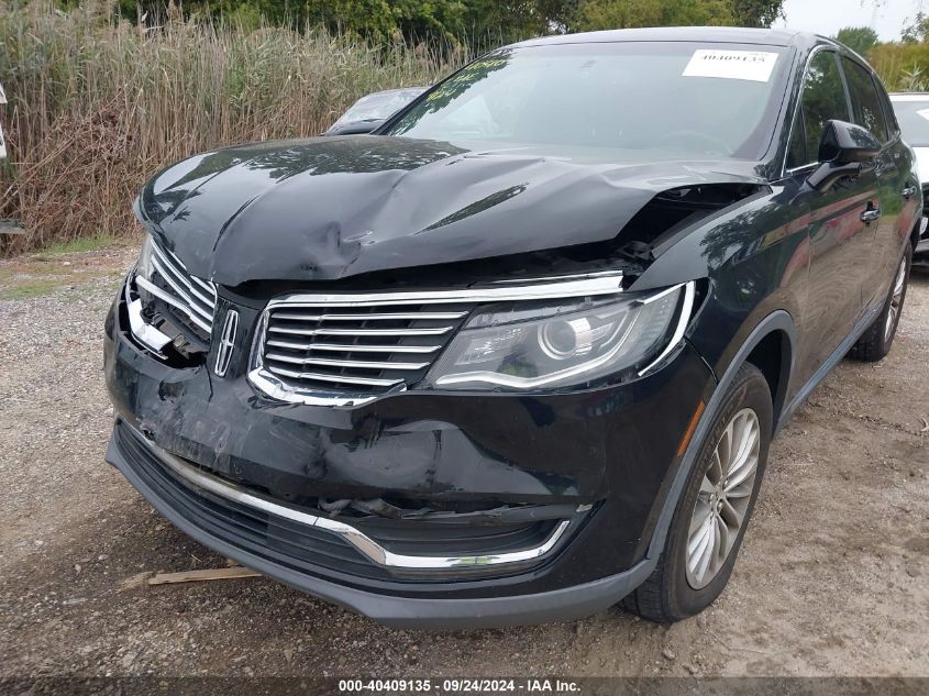 2016 Lincoln Mkx Select VIN: 2LMTJ8KR5GBL59860 Lot: 40409135