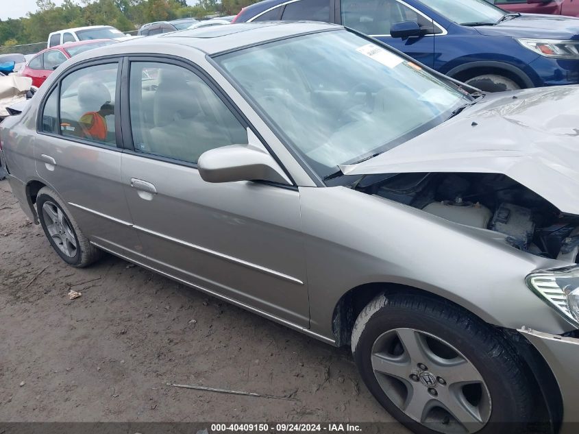 2004 Honda Civic Ex VIN: 2HGES267X4H610555 Lot: 40409150