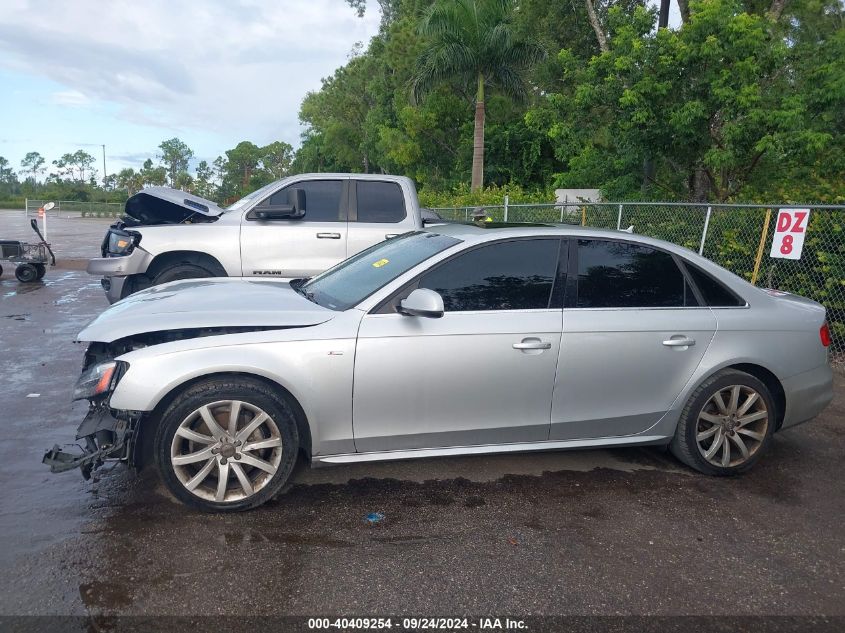 2014 Audi A4 Premium VIN: WAUBFAFL5EN015082 Lot: 40409254