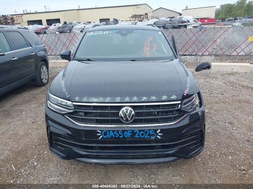 3VV8B7AXXNM170499 2022 Volkswagen Tiguan 2.0T Se R-Line Black