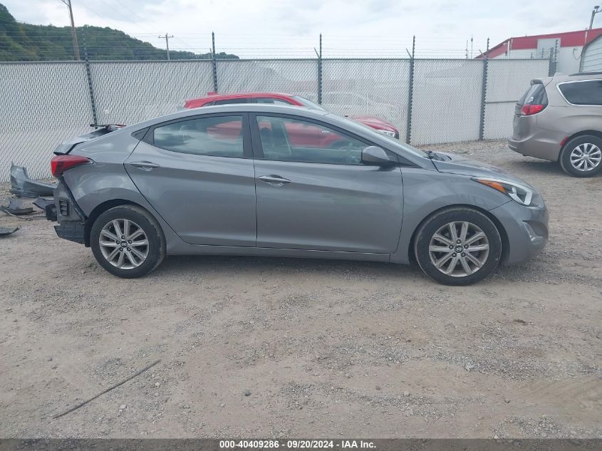 2014 Hyundai Elantra Se VIN: 5NPDH4AE0EH468039 Lot: 40409286