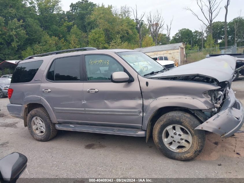 2002 Toyota Sequoia Limited VIN: 5TDBT48A32S135154 Lot: 40409343