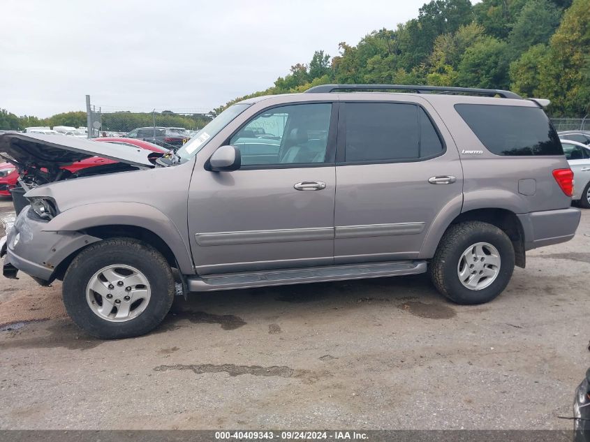 2002 Toyota Sequoia Limited VIN: 5TDBT48A32S135154 Lot: 40409343