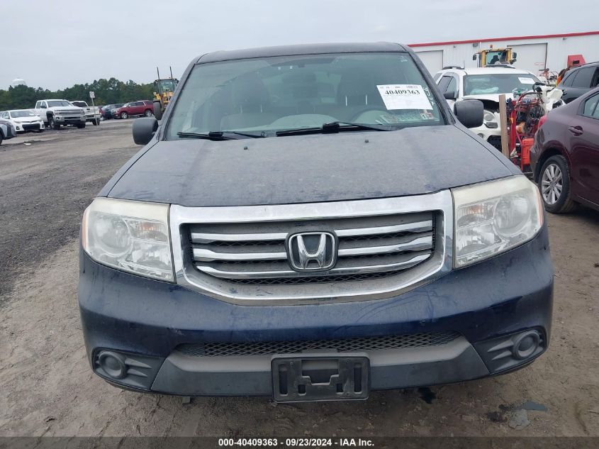 2014 Honda Pilot Lx VIN: 5FNYF3H20EB016328 Lot: 40409363