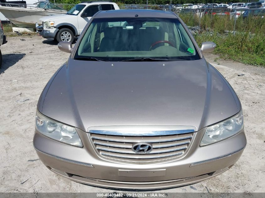 2008 Hyundai Azera Limited VIN: KMHFC46F68A277287 Lot: 40409482