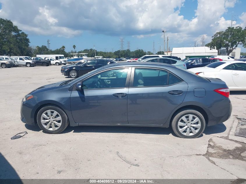 2014 Toyota Corolla Le VIN: 2T1BURHE4EC121631 Lot: 40409512