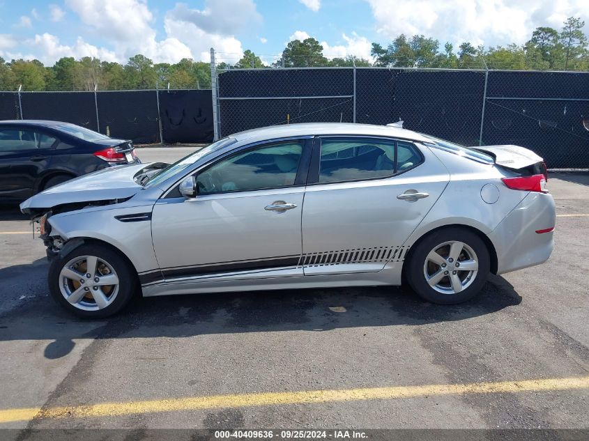 2015 Kia Optima Lx VIN: 5XXGM4A70FG400587 Lot: 40409636