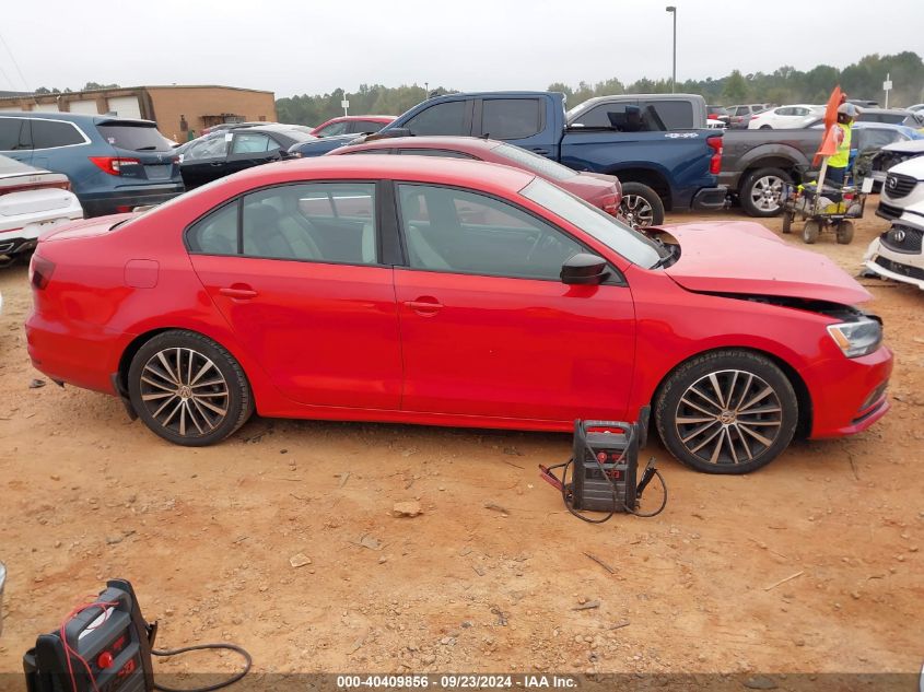 2016 Volkswagen Jetta 1.8T Sport VIN: 3VWB17AJ1GM279288 Lot: 40409856