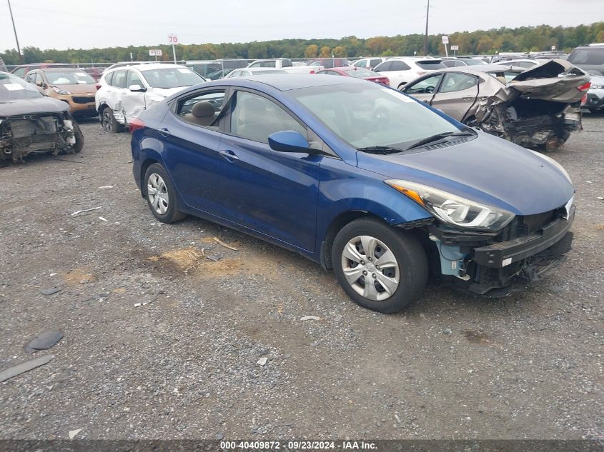 2016 Hyundai Elantra Se/Sport/Limited VIN: 5NPDH4AE6GH797380 Lot: 40409872