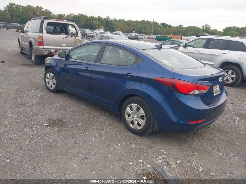 2016 Hyundai Elantra Se/Sport/Limited VIN: 5NPDH4AE6GH797380 Lot: 40409872