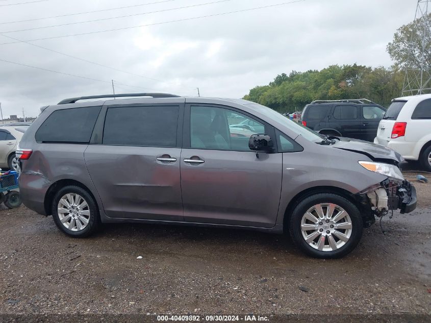 2016 Toyo Sienna Xle Awd W/7-P Xle Premium 7 Passenger VIN: 5TDDK3DCXGS133132 Lot: 40409892