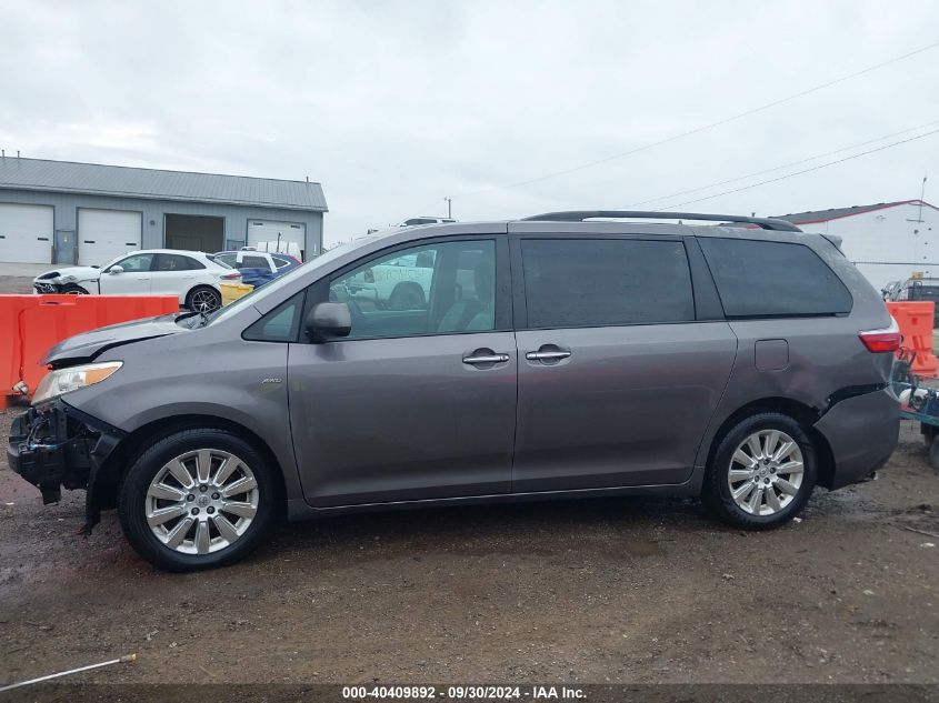 2016 Toyo Sienna Xle Awd W/7-P Xle Premium 7 Passenger VIN: 5TDDK3DCXGS133132 Lot: 40409892