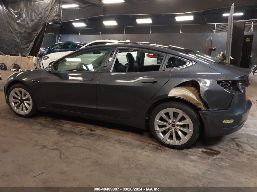 2022 Tesla Model 3 Long Range Dual Motor All-Wheel Drive VIN: 5YJ3E1EB9NF272604 Lot: 40409907