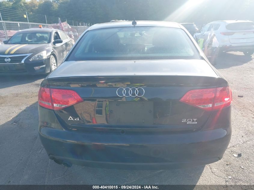 2012 Audi A4 Premium VIN: WAUBFAFL0CN002270 Lot: 40410015