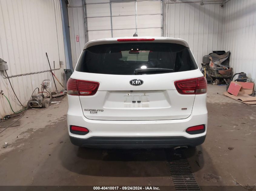 2019 Kia Sorento 2.4L Lx VIN: 5XYPG4A30KG506970 Lot: 40410017