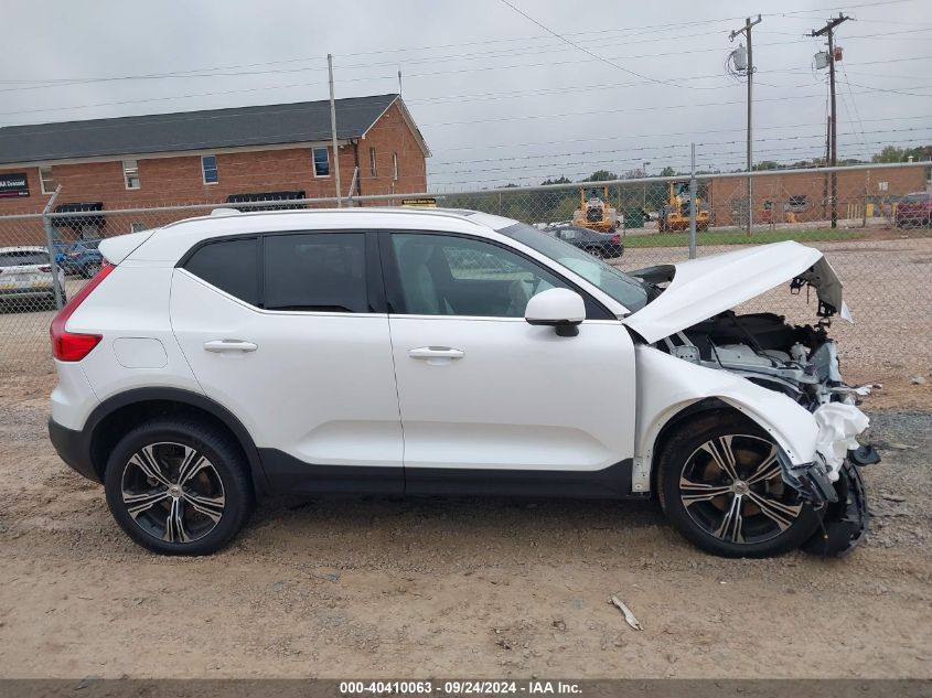 2022 Volvo Xc40 T5 Inscription VIN: YV4162UL1N2770168 Lot: 40410063