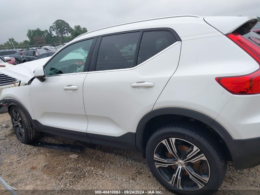 2022 Volvo Xc40 T5 Inscription VIN: YV4162UL1N2770168 Lot: 40410063