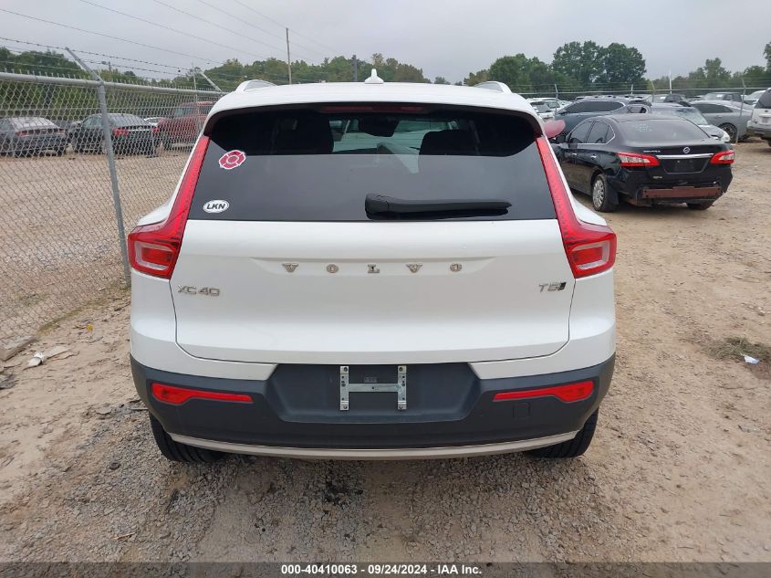 2022 Volvo Xc40 T5 Inscription VIN: YV4162UL1N2770168 Lot: 40410063