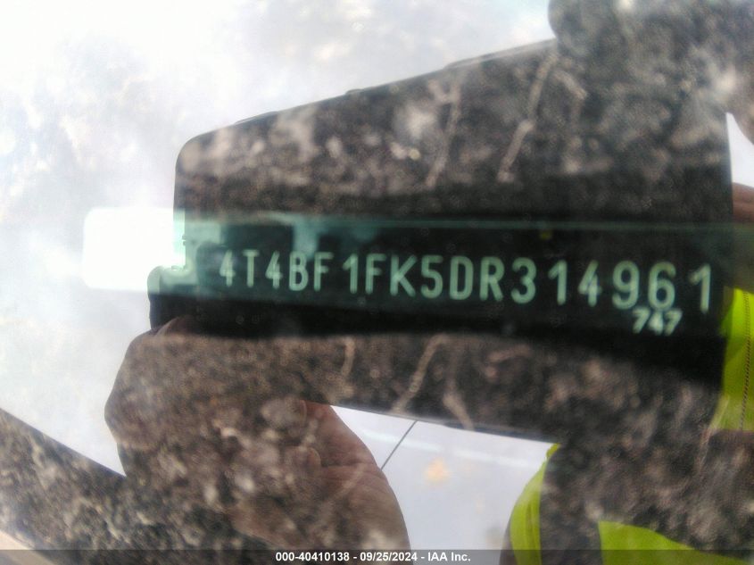4T4BF1FK5DR314961 2013 Toyota Camry Le