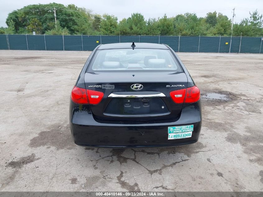 2010 Hyundai Elantra Gls VIN: KMHDU4AD7AU972490 Lot: 40410146