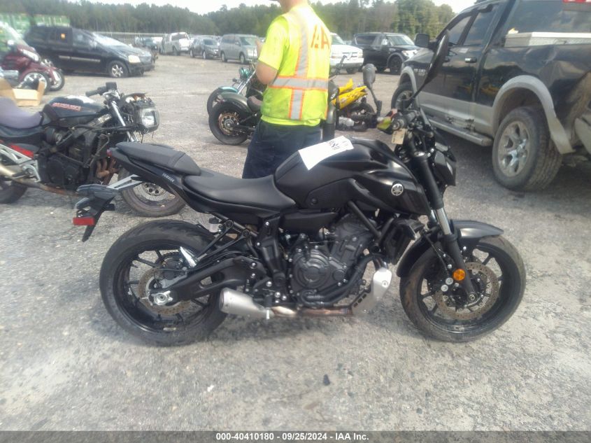 2024 Yamaha Mt07 VIN: JYARM32E0RA010780 Lot: 40410180