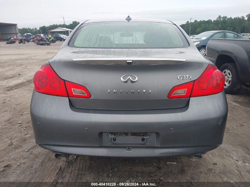 2012 Infiniti G37X X VIN: JN1CV6AR3CM671354 Lot: 40410228