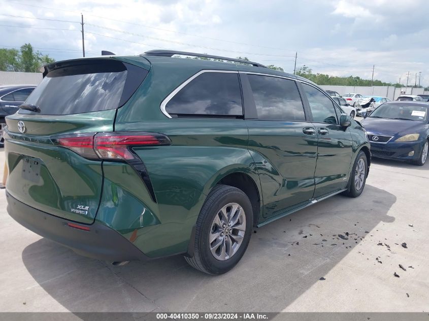 2021 Toyota Sienna Xle VIN: 5TDYRKEC7MS074509 Lot: 40410350