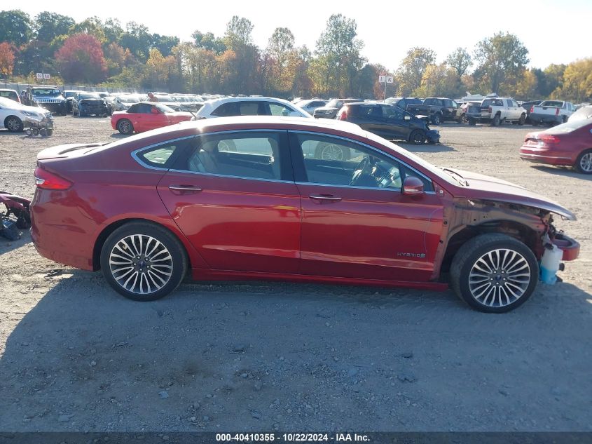 VIN 3FA6P0RU6JR162878 2018 FORD FUSION HYBRID no.13