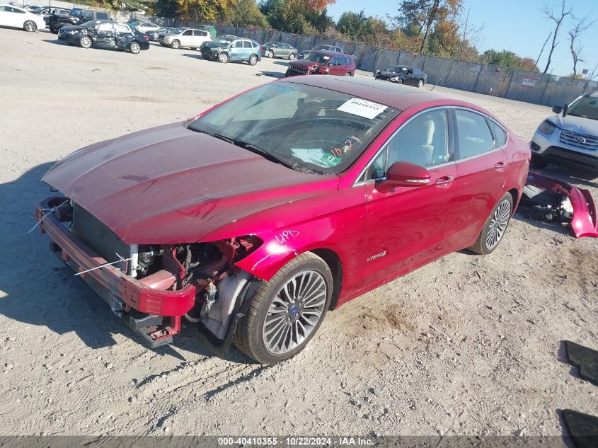 VIN 3FA6P0RU6JR162878 2018 FORD FUSION HYBRID no.2