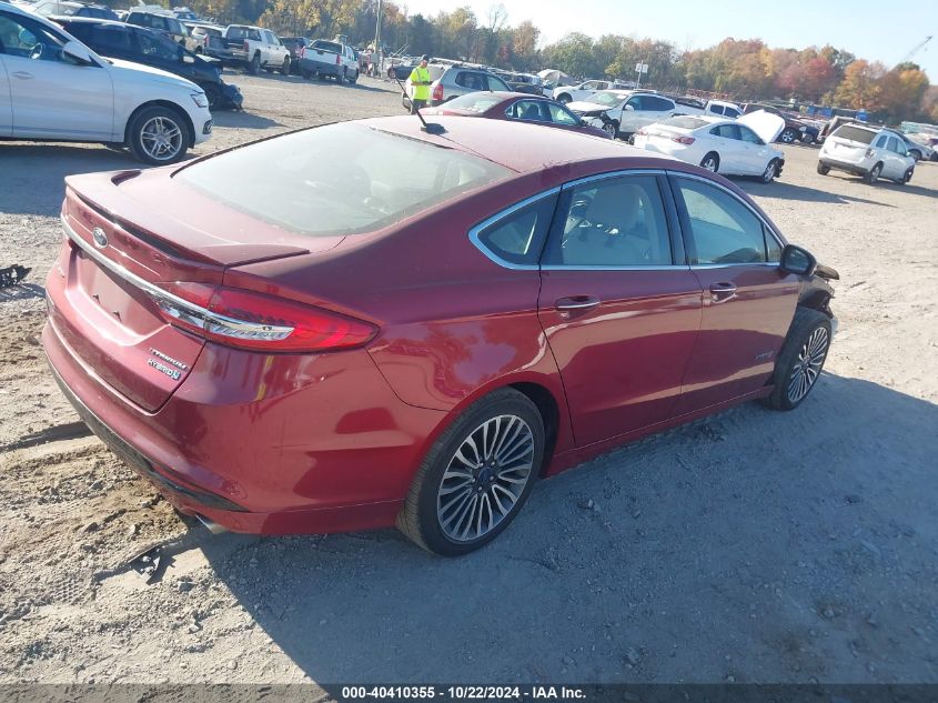 VIN 3FA6P0RU6JR162878 2018 FORD FUSION HYBRID no.4