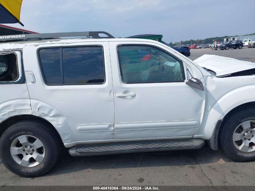 2006 Nissan Pathfinder Se VIN: 5N1AR18UX6C625502 Lot: 40410364