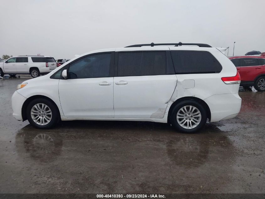 2012 Toyota Sienna Xle V6 8 Passenger VIN: 5TDYK3DC7CS208218 Lot: 40410393