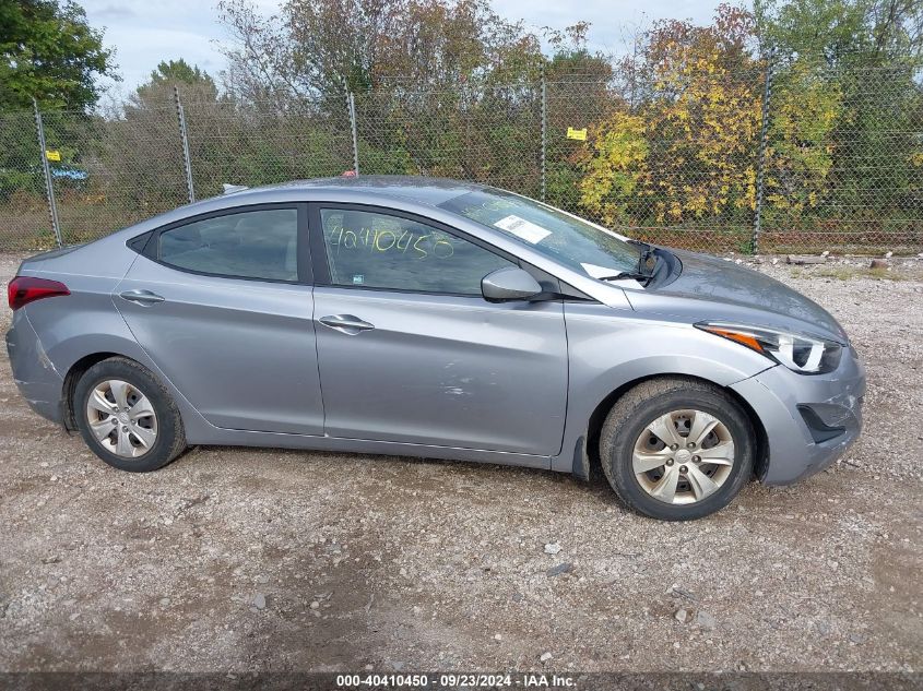 2016 Hyundai Elantra Se VIN: 5NPDH4AE3GH732356 Lot: 40410450