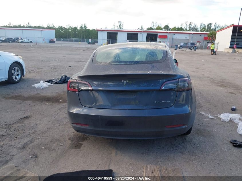 2022 Tesla Model 3 Long Range Dual Motor All-Wheel Drive VIN: 5YJ3E1EB6NF289196 Lot: 40410559