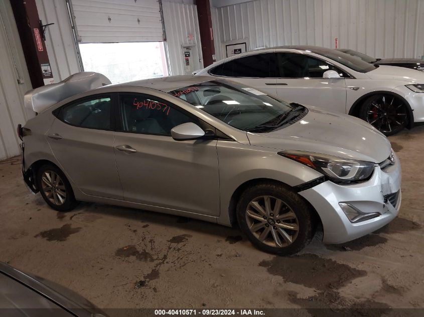 2015 Hyundai Elantra Se VIN: KMHDH4AE9FU236235 Lot: 40410571